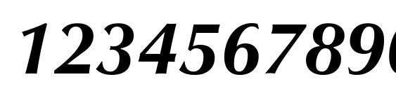 Zap bold italic Font, Number Fonts