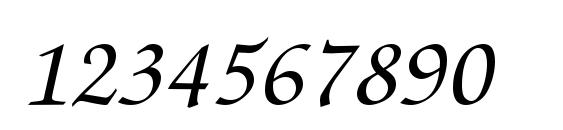 Zapf ChanceC Italic Font, Number Fonts