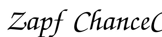 шрифт Zapf ChanceC Italic, бесплатный шрифт Zapf ChanceC Italic, предварительный просмотр шрифта Zapf ChanceC Italic