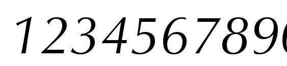 Zapf Humanist 601 Italic BT Font, Number Fonts