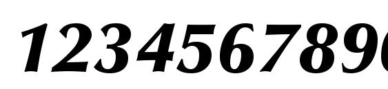 Zapf Humanist 601 Ultra Italic BT Font, Number Fonts