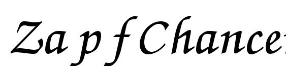 Шрифт ZapfChancery Cyrillic Italic