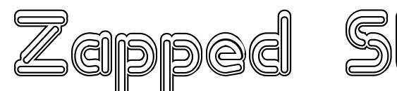 Zapped Sticks Font, Sans Serif Fonts