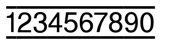 Zeal Font, Number Fonts