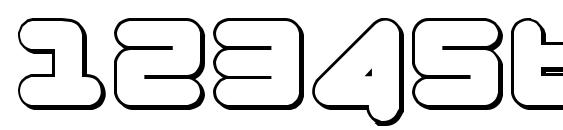 Zealot Outline Font, Number Fonts