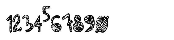 Zebra irregular Font, Number Fonts