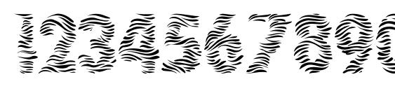 Zebra Font, Number Fonts