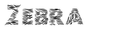 Шрифт Zebra