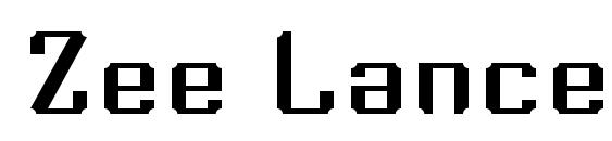 шрифт Zee Lance, бесплатный шрифт Zee Lance, предварительный просмотр шрифта Zee Lance