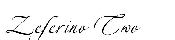 Zeferino Two Font, Handwriting Fonts