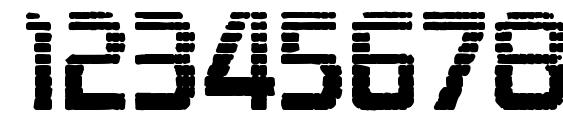 Zekton dots Font, Number Fonts