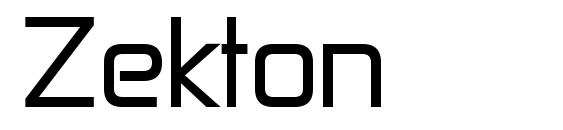 шрифт Zekton, бесплатный шрифт Zekton, предварительный просмотр шрифта Zekton