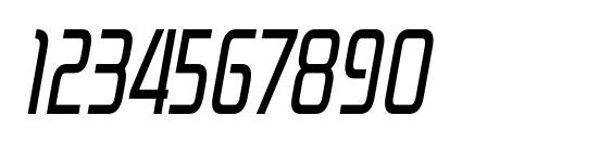 ZektonCd Italic Font, Number Fonts