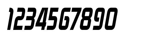 ZektonCdHv Italic Font, Number Fonts