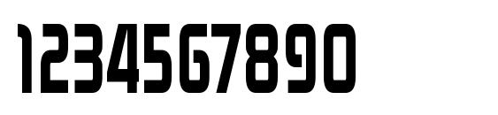 ZektonCdHv Regular Font, Number Fonts
