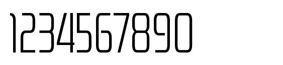 ZektonCdLt Regular Font, Number Fonts