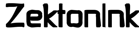 ZektonInk font, free ZektonInk font, preview ZektonInk font