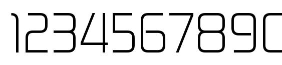 ZektonLt Regular Font, Number Fonts