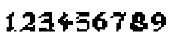 Zen Masters Expanded Font, Number Fonts