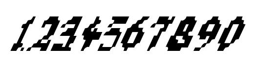 Zen Masters Italic Font, Number Fonts