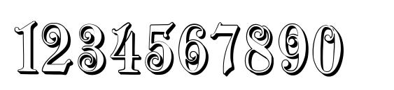 ZendaEmbossed Font, Number Fonts