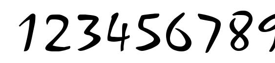 Zephyr Regular Font, Number Fonts