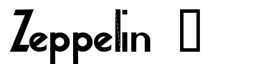 Шрифт Zeppelin 2