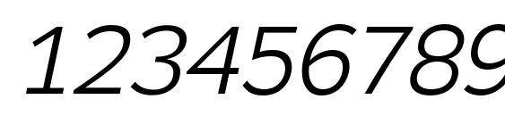 Zeppelin 31 Italic Font, Number Fonts