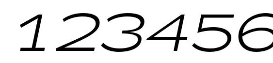 Zeppelin 41 Italic Font, Number Fonts