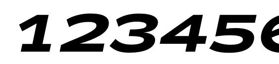 Zeppelin 42 Bold Italic Font, Number Fonts