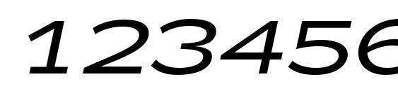 Zeppelin 42 Italic Font, Number Fonts