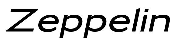 Zeppelin 42 Italic Font, Sans Serif Fonts