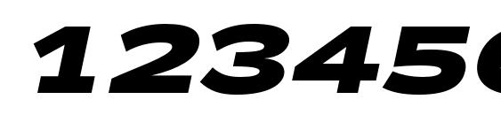 Zeppelin 43 Bold Italic Font, Number Fonts