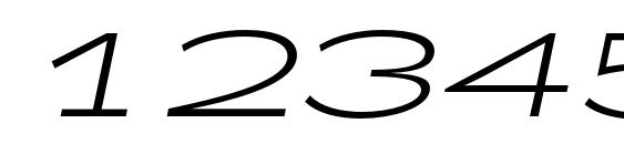 Zeppelin 51 Italic Font, Number Fonts