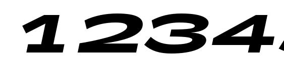 Zeppelin 52 Bold Italic Font, Number Fonts