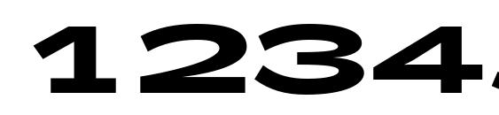 Zeppelin 52 Bold Font, Number Fonts