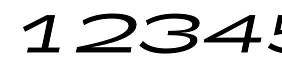 Zeppelin 52 Italic Font, Number Fonts