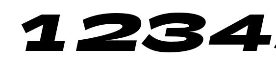 Zeppelin 53 Bold Italic Font, Number Fonts