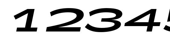 Zeppelin 53 Italic Font, Number Fonts