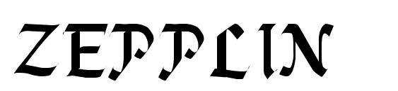 шрифт ZEPPLIN, бесплатный шрифт ZEPPLIN, предварительный просмотр шрифта ZEPPLIN