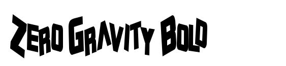 Шрифт Zero Gravity Bold