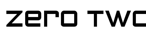 шрифт Zero Twos, бесплатный шрифт Zero Twos, предварительный просмотр шрифта Zero Twos