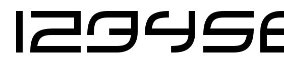 ZeroHour Regular Font, Number Fonts