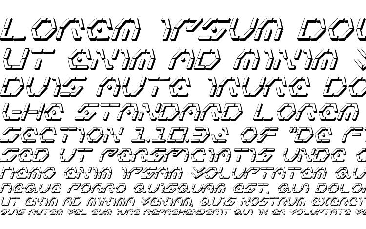 specimens Zeta Sentry 3D Italic font, sample Zeta Sentry 3D Italic font, an example of writing Zeta Sentry 3D Italic font, review Zeta Sentry 3D Italic font, preview Zeta Sentry 3D Italic font, Zeta Sentry 3D Italic font