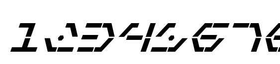 Zeta Sentry Bold Italic Font, Number Fonts