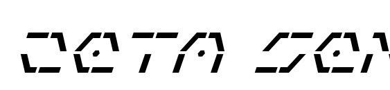 Шрифт Zeta Sentry Italic