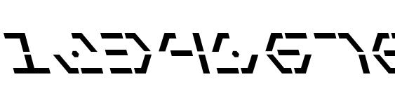 Zeta Sentry Leftalic Font, Number Fonts