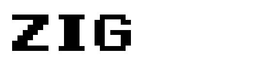 шрифт Zig, бесплатный шрифт Zig, предварительный просмотр шрифта Zig