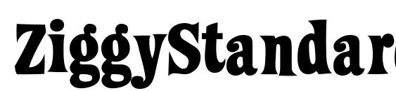 шрифт ZiggyStandard, бесплатный шрифт ZiggyStandard, предварительный просмотр шрифта ZiggyStandard