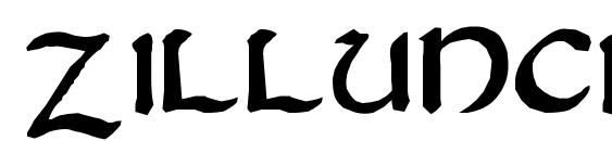 шрифт Zilluncial, бесплатный шрифт Zilluncial, предварительный просмотр шрифта Zilluncial